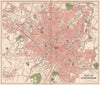 BIRMINGHAM. Antique town/city map plan. Warwickshire 1893 old