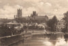 ELY CATHEDRAL. Cambridgeshire 1893 old antique vintage print picture