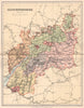 GLOUCESTERSHIRE. Antique county map 1893 old vintage plan chart