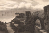 HASTINGS FROM THE CASTLE. Sussex 1893 old antique vintage print picture
