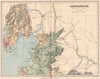 LANCASHIRE NORTH PART. Antique county map 1893 old plan chart