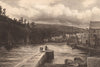LOOE HARBOUR, CORNWALL 1893 old antique vintage print picture
