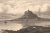 ST. MICHAEL'S MOUNT. Cornwall 1893 old antique vintage print picture