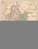 OXFORDSHIRE. Antique county map 1893 old vintage plan chart