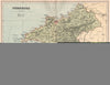 PEMBROKESHIRE. Antique county map. Wales 1893 old plan chart
