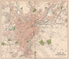 SHEFFIELD. Antique town/city map plan. Yorkshire 1893 old chart