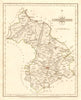Antique county map of CAMBRIDGESHIRE by JOHN CARY. Original outline colour 1787