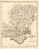 Antique county map of HAMPSHIRE by JOHN CARY. Original outline colour 1787