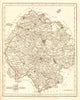 Antique county map of HEREFORDSHIRE by JOHN CARY. Original outline colour 1787
