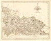 WEST RIDING OF YORKSHIRE-NORTH antique map by JOHN CARY. Original colour 1787