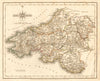 Antique map of SOUTH WALES by JOHN CARY. Original outline colour 1787 old