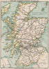 SCOTLAND. Index map to Murray's Handbook for Scotland. STANFORD 1905 old