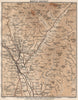 MOFFAT DISTRICT. Vintage map. Scotland. STANFORD 1905 old antique chart