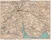 DUMFRIES DISTRICT. River Nith estuary. Vintage map. Scotland. STANFORD 1905