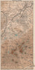 GRANTOWN & THE CAIRNGORMS. Nethybridge. Vintage map. Scotland. STANFORD 1905