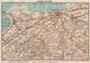 NAIRN DISTRICT. Campbelltown. Vintage map. Scotland. STANFORD 1905 old