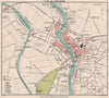INVERNESS. Vintage town city plan. Scotland. STANFORD 1905 old antique map