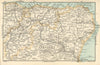 ABERDEENSHIRE & MORAY. Banffshire Elgin. Scotland. Vintage map 1905 old