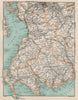 SW SCOTLAND. Wigtown Kirkudbright Ayr Lanark Dumfries Galloway. Vintage map 1905