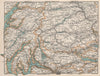 Invernessshire Stirlingshire Argyll Perthshire. Vintage map. Scotland 1905