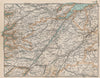 INVERNESS-SHIRE. Ross & Cromarty Nairn. Vintage map. Scottish Highlands 1905