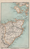 CAITHNESS. Orkney Islands Pentland Firth. Scapa Flow. Vintage map. Scotland 1905
