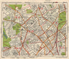 N LONDON. Highgate Crouch End Holloway Finsbury Park Gospel Oak. BACON 1938 map