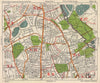 NE LONDON. Stoke Newington Stamford Hill Clapton South Tottenham BACON 1938 map