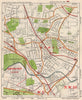 NW LONDON. Wembley Sudbury Alperton Park Royal Hanger Lane. BACON 1938 old map