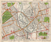 NE LONDON. Stratford Bow Hackney Wick West Ham Old Ford Plaistow.BACON 1938 map