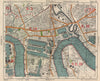E LONDON Surrey Docks Isle of Dogs Canning Town Poplar Limehouse.BACON 1938 map