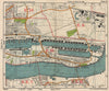 E LONDON Royal Victoria/Albert Docks Beckton Woolwich Silvertown.BACON 1938 map