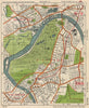 SW LONDON. Brentford Kew gardens Richmond Sheen Chiswick. BACON 1938 old map