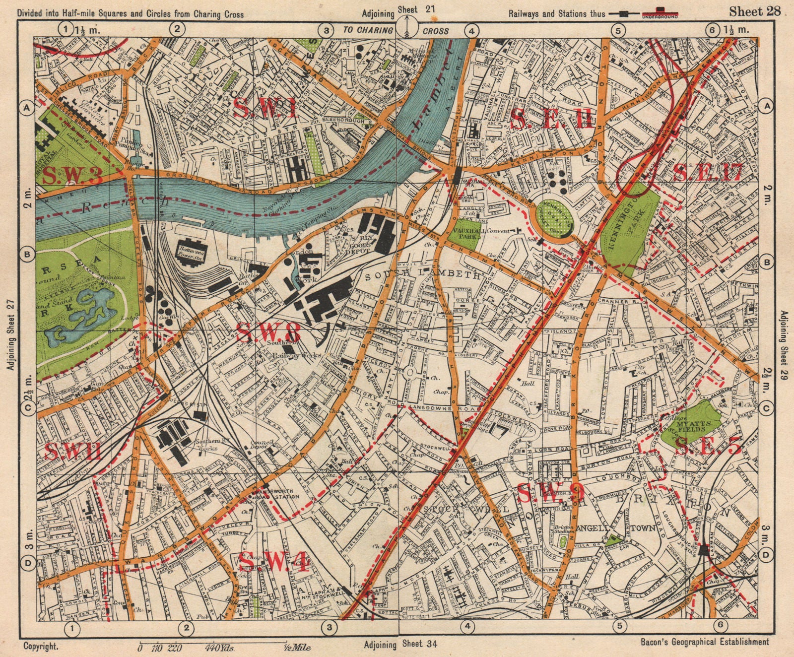 S LONDON. Kennington Battersea Pimlico Brixton Lambeth Clapham. BACON ...