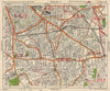SE LONDON. Peckham Camberwell Hatcham Denmark Hill Surrey canal. BACON 1938 map