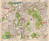 SW LONDON. Wandsworth E Putney Wimbledon Earlsfield Southfields. BACON 1938 map