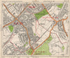 SOUTH EAST LONDON. South Norwood Woodside Elmer's End Anerley. BACON 1938 map