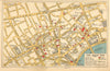 LONDON WEST END. Theatres Cinemas. Principal Hotels Restaurants. BACON 1933 map