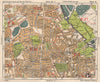 NE LONDON. Stoke Newington Stamford Hill Clapton South Tottenham BACON 1933 map
