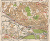 NW LONDON Willesden Harlesden Kensal Green Brentfield Park Royal.BACON 1933 map