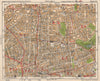 NE LONDON. Hackney Bethnal Green Shoreditch Hoxton Canonbury. BACON 1933 map