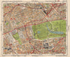 W LONDON. Paddington South Kensington Bayswater Notting Hill. BACON 1933 map