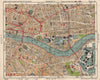 LONDON. City East End Bermondsey Stepney Rotherhithe Whitechapel.BACON 1933 map