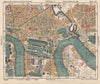E LONDON Surrey Docks Isle of Dogs Canning Town Poplar Limehouse.BACON 1933 map
