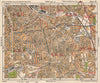 SE LONDON. Peckham Camberwell Hatcham Denmark Hill Surrey canal. BACON 1933 map