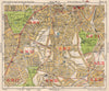 S LONDON. Brixton Clapham Balham Herne Hill Streatham Tusle Hill.BACON 1933 map