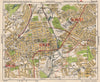 SW LONDON. Wimbledon Tooting Merton Morden Upper Mitcham. BACON 1933 old map