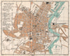 BELFAST town city plan. Northern Ireland. Ulster 1902 old antique map chart