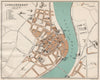 LONDONDERRY. Vintage town city plan. Ulster 1902 old antique map chart