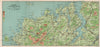 NORTH WEST DONEGAL. Derryveigh Mountains. The Rosses. Lough Swilly 1902 map